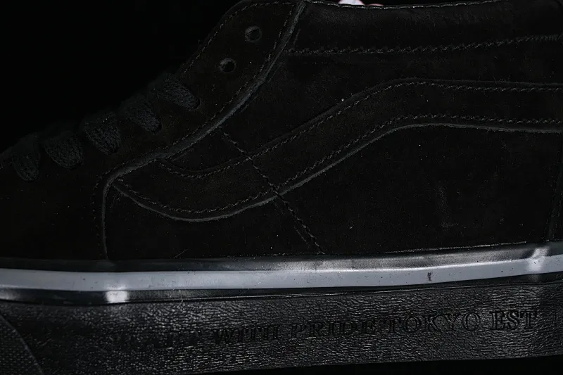 All categories Vans Vans series Vans Mid Vans China NEIGHBORHOOD x Vans Sk8-Mid joint series all black Chinese casual sneakers VN0A3WM3AFG